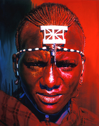 Maasai youth, Serengeti, Tanzania
