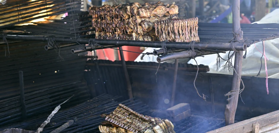 Smoking fish
